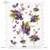  decoupage, rice paper, papier ryżowy decoupage - fiołki, violets